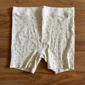 NWT Skims Cotton Ribbed Boxer Marigold Print